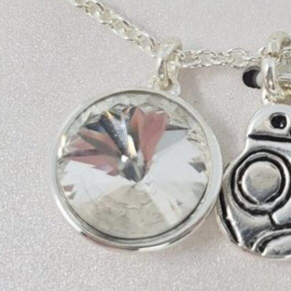 Star Wars BB-8 This is How We Roll Necklace Silver-toned NIP - Picture 6 of 8